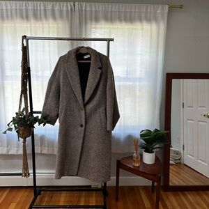 Mango Women's Gray Teddy Jacket